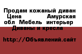 Продам кожаный диван › Цена ­ 20 000 - Амурская обл. Мебель, интерьер » Диваны и кресла   